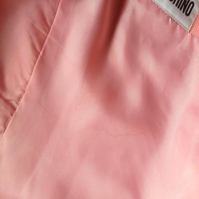 高級ブランド ヴィンテージ可愛いピンクジャケット ノーカラージャケット