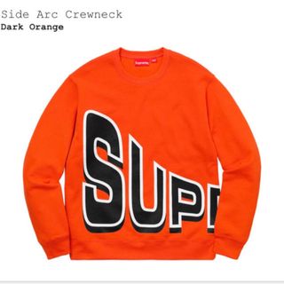 シュプリーム(Supreme)の[M]Supreme Side Arc Crewneck Dark Orange(スウェット)