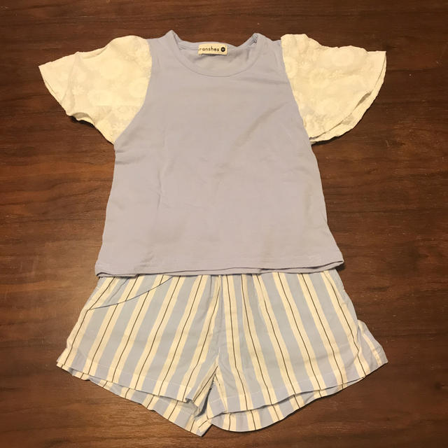 Branshes(ブランシェス)のブランシェスTシャツ&ショーパンセットアップ キッズ/ベビー/マタニティのキッズ服女の子用(90cm~)(その他)の商品写真