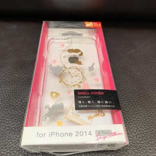 エレコム(ELECOM)のスマホケース　iPhone6S アリス　保護フィルム付き(iPhoneケース)