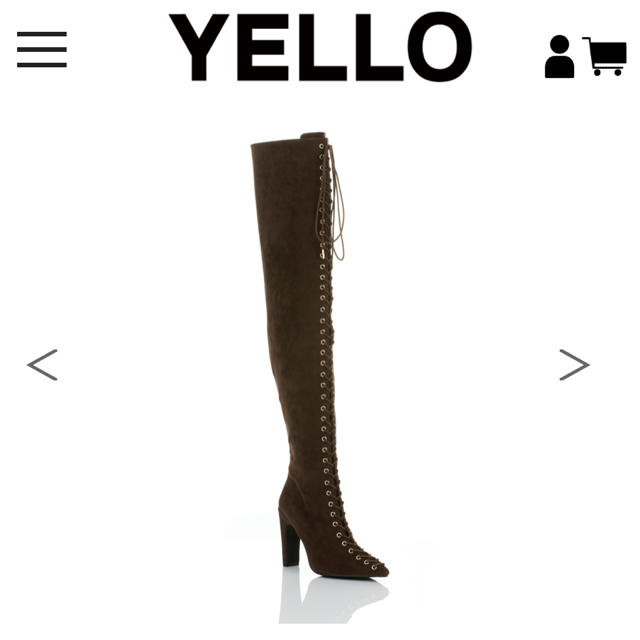 YELLO boots イェロ 編み上げ ブーツ ロングブーツ