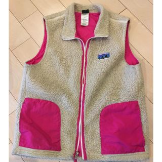 パタゴニア(patagonia)のパタゴニア キッズ ベスト ピンク  レディースサイズ(ベスト/ジレ)