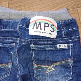 エムピーエス(MPS)の七分丈 サブリナパンツ 120cm デニムパンツ(パンツ/スパッツ)