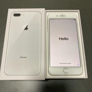 アイフォーン(iPhone)のiPhone8Plus 64GB 美品　シルバー(スマートフォン本体)