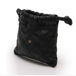 CHANEL - CHANEL巾着 ポーチ 小物入れ マトラッセ ビコローレ レザー