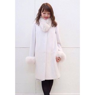 LAISSE PASSE - 【美品♪】レッセパッセ♡レース切替ノーカラーコート ...