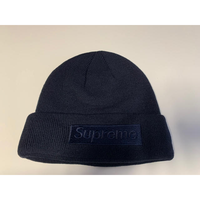 Navy Supreme Box Logo Beaine