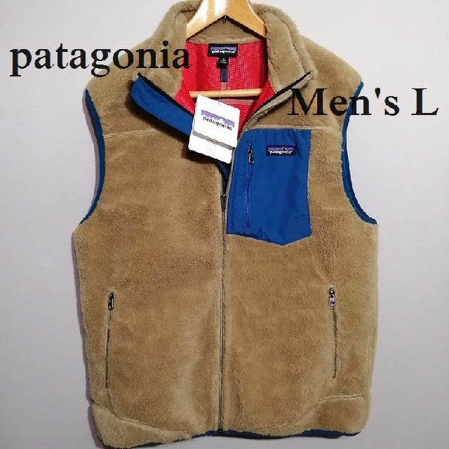 patagonia(パタゴニア)の新品 メンズL パタゴニア クラシック レトロX ベストフリース アッシュ タン メンズのトップス(ベスト)の商品写真