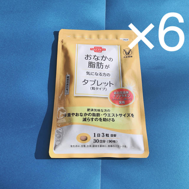 大正製薬(タイショウセイヤク)のおなかの脂肪が気になる方のタブレット6袋セット　200210 コスメ/美容のダイエット(ダイエット食品)の商品写真