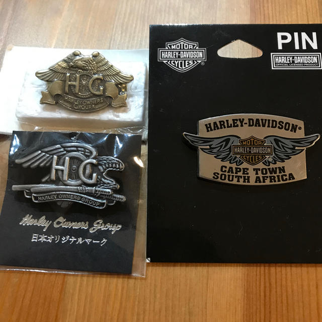 Harley Davidson(ハーレーダビッドソン)のHarley-Davidson ピンズ3個セット エンタメ/ホビーのアニメグッズ(バッジ/ピンバッジ)の商品写真