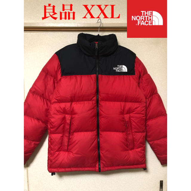 【良品】THE NORTH FACE ノースフェイス ヌプシ ダウン 赤 XXLノースフェイス