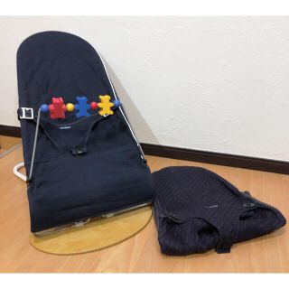 ベビービョルン(BABYBJORN)の☆希少☆ ベビービョルン バウンサー おもちゃと洗い替えカバー付き(ベビーベッド)