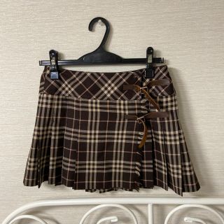 バーバリー(BURBERRY)のバーバリー　 チェックスカート　ぴかちゅうさん専用(ミニスカート)