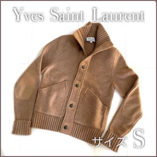 サンローラン(Saint Laurent)のUSED YSLイヴサンローランリブゴーシュ メタルボタンカーディガンメンズS(カーディガン)