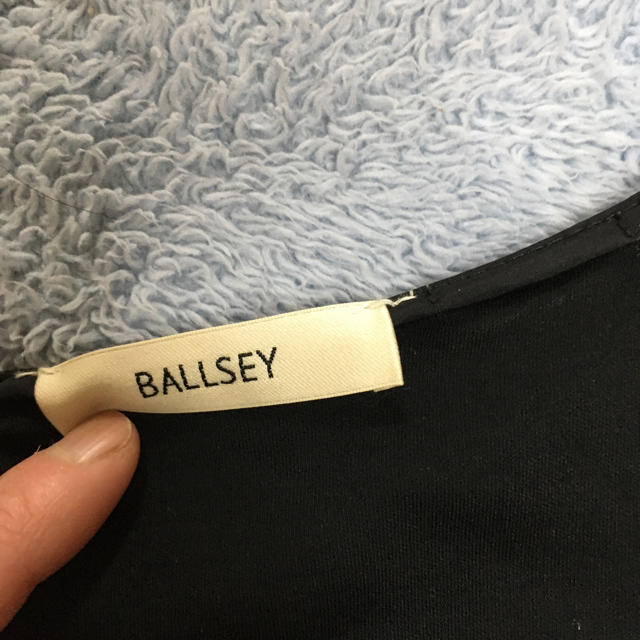 Ballsey(ボールジィ)のボールジィ☆ワンピース 無地 黒 半袖 スウェット レディースのワンピース(ひざ丈ワンピース)の商品写真