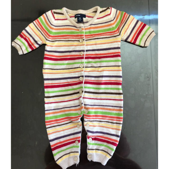 babyGAP(ベビーギャップ)のBABYGAP☆ニットのカバーオール☆60サイズ キッズ/ベビー/マタニティのベビー服(~85cm)(カバーオール)の商品写真