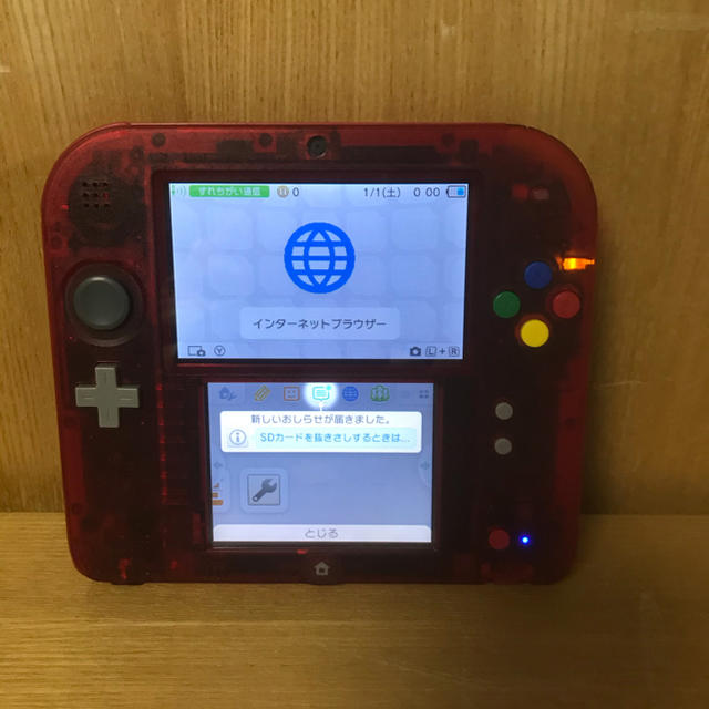 ニンテンドー2ds 任天堂 ２ｄｓ スケルトンレッド の通販 By ヤスくん S Shop ニンテンドー2dsならラクマ