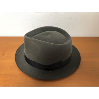 カシラ(CA4LA)の【美品】KNOX グレーハット（62cm）(ハット)