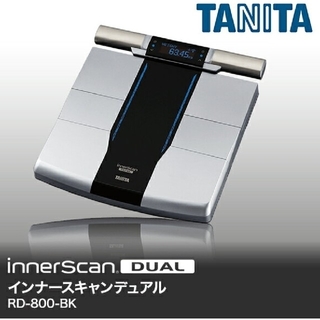 タニタ インナースキャンデュアル　RD-800BK(体重計)