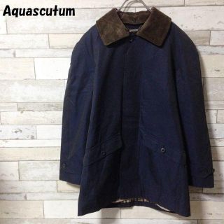 アクアスキュータム(AQUA SCUTUM)のAquascutum CLUB92 ライナー付 ハンティングジャケット 紺 M(その他)