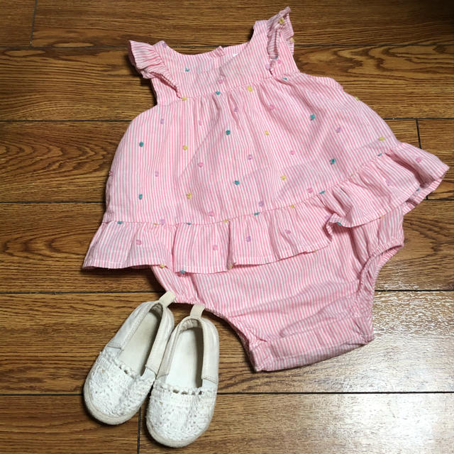 babyGAP(ベビーギャップ)の☆キャンディ様☆baby gap ロンパース H&M シューズ キッズ/ベビー/マタニティのベビー服(~85cm)(ロンパース)の商品写真