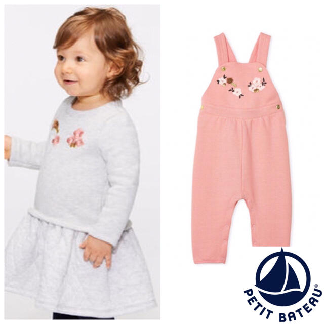 PETIT BATEAU(プチバトー)の【こはる様専用】36m 18m キッズ/ベビー/マタニティのキッズ服女の子用(90cm~)(ワンピース)の商品写真