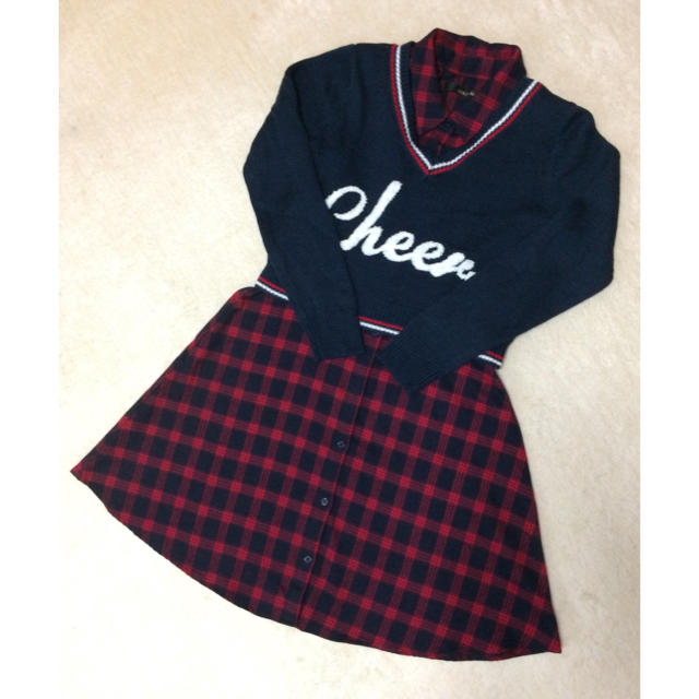 CECIL McBEE(セシルマクビー)のこのたん様 専用 CECIL McBEE ニット ワンピース M 2点セット レディースのトップス(ニット/セーター)の商品写真