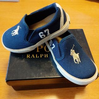 ラルフローレン(Ralph Lauren)のラルフローレン スリッポン スニーカー 14cm ネイビー 新品未使用(スリッポン)