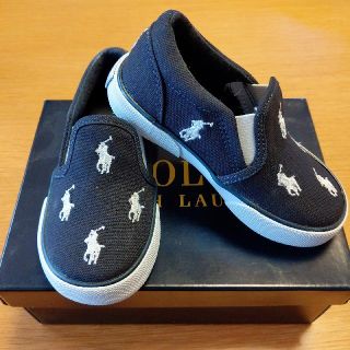 ラルフローレン(Ralph Lauren)のラルフローレン POLO スリッポン スニーカー ネイビー 13cm(スニーカー)