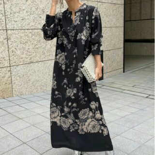 アメリヴィンテージ(Ameri VINTAGE)のアメリヴィンテージ　 REHEMA KEY NECK DRESS　(ロングワンピース/マキシワンピース)