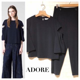 アドーア(ADORE)の【ADORE】半袖トップス&パンツ　セットアップ(セット/コーデ)