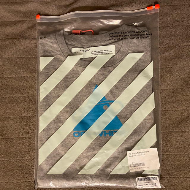 OFF-WHITE(オフホワイト)の【超特価】Off-White Triangle Planet Tシャツ　グレーM メンズのトップス(Tシャツ/カットソー(半袖/袖なし))の商品写真