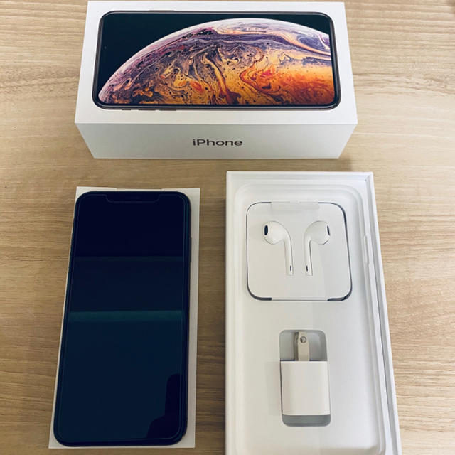 再値下げ iPhone XS max 256GB gold simフリー 保証残