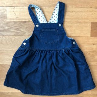 プチバトー(PETIT BATEAU)のプチバトー★デニムジャンパースカート(ワンピース)