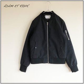 アダムエロぺ(Adam et Rope')の【美品】ADAM ET ROPE （中綿）ブルゾン 黒(ブルゾン)