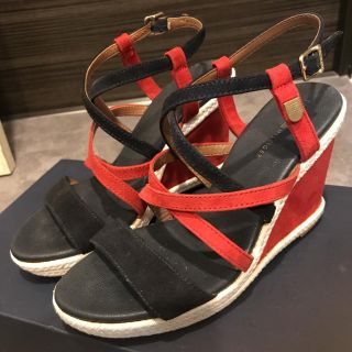 トミーヒルフィガー(TOMMY HILFIGER)の【はるさめ様専用】トミーフィルフィガー  ウエッジサンダル(サンダル)