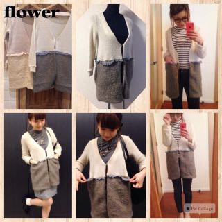 フラワー(flower)のflowerスイッチロングカーディガン(カーディガン)