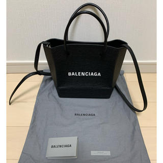 Balenciaga - バレンシアガショッピングトートバッグxxsエブリデイネイビーカバスショルダーの通販｜ラクマ