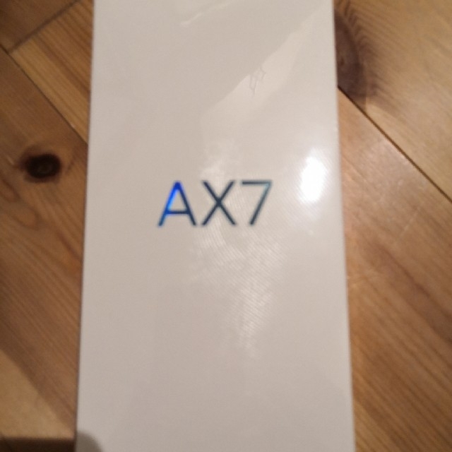 スマートフォン本体新品未開封　OPPO AX7
ブルー　simフリー