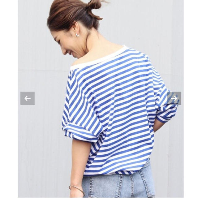 Plage(プラージュ)の【新品タグ付】Plage【R’IAM】FEMININE ボーダー T ブルーA レディースのトップス(Tシャツ(長袖/七分))の商品写真