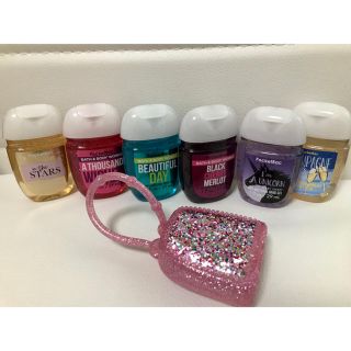 バスアンドボディーワークス(Bath & Body Works)のBath&bodyworks 抗菌ハンドジェル　6個＋専用ホルダー(アルコールグッズ)