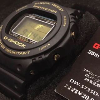 ジーショック(G-SHOCK)の35周年記念モデル  G-SHOCK CACIO カシオ　DW-5735D(腕時計(デジタル))