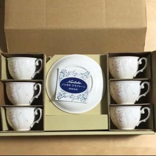 ノリタケ(Noritake)のノリタケ カップ&ソーサー 6客セット 花柄 クラフトーン(グラス/カップ)