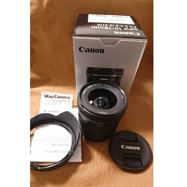 Canon(キヤノン)のキヤノンEF-S 10-18mm f4.5-5.6 IS STM 美品　保証あり スマホ/家電/カメラのカメラ(レンズ(ズーム))の商品写真