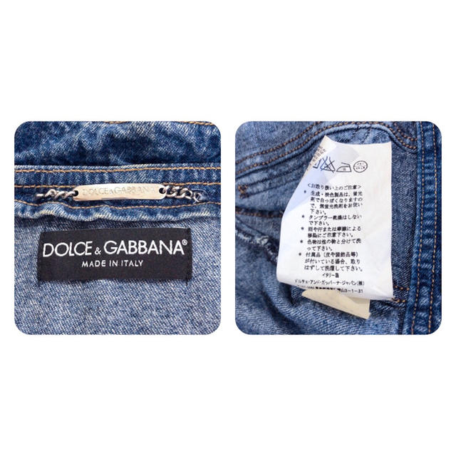 DOLCE&GABBANA(ドルチェアンドガッバーナ)のドルチェアンドガッパーナ ◆ ドルガバ デニムジャケット Gジャン レディースのジャケット/アウター(Gジャン/デニムジャケット)の商品写真