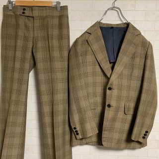 【DENT de MAN】BROWN系 BATICK総柄セットアップ スーツ