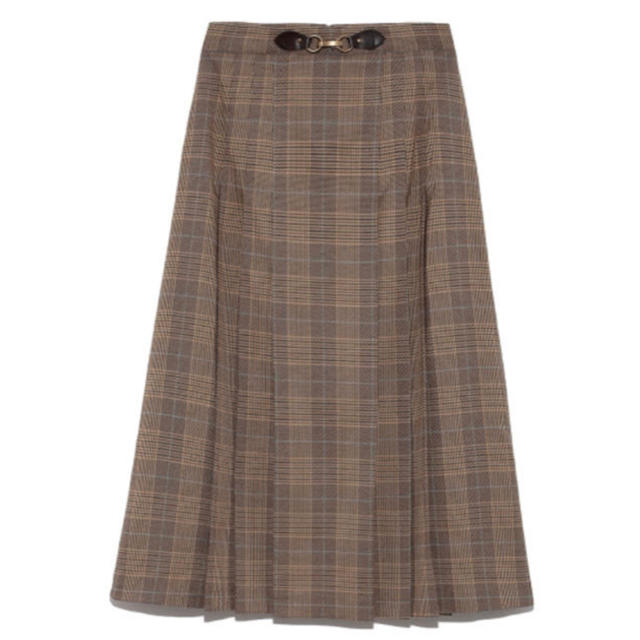 Lily Brown(リリーブラウン)のlilybrown ウール混チェックラップスカート レディースのスカート(ひざ丈スカート)の商品写真