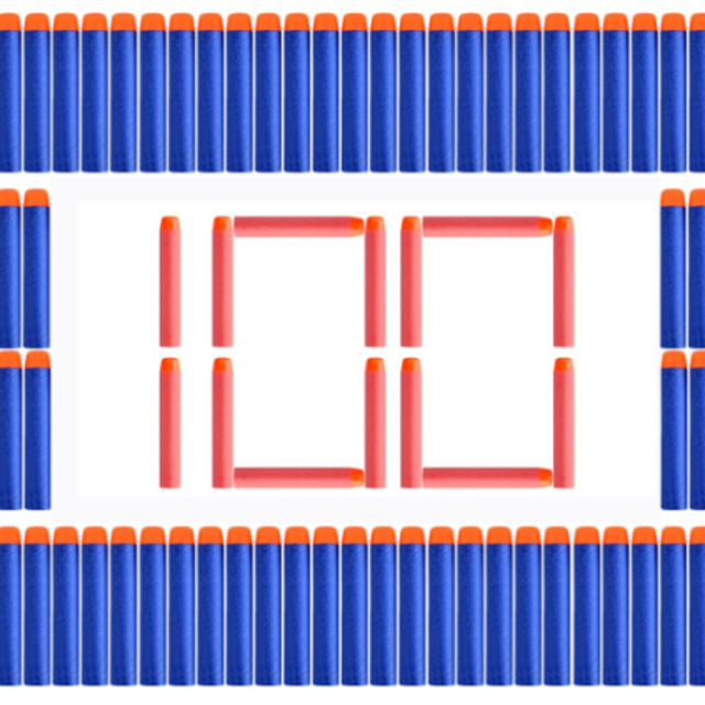 ♪新品　ナーフでも使えるスポンジ弾　ダーツ　１００本  エンタメ/ホビーのミリタリー(その他)の商品写真