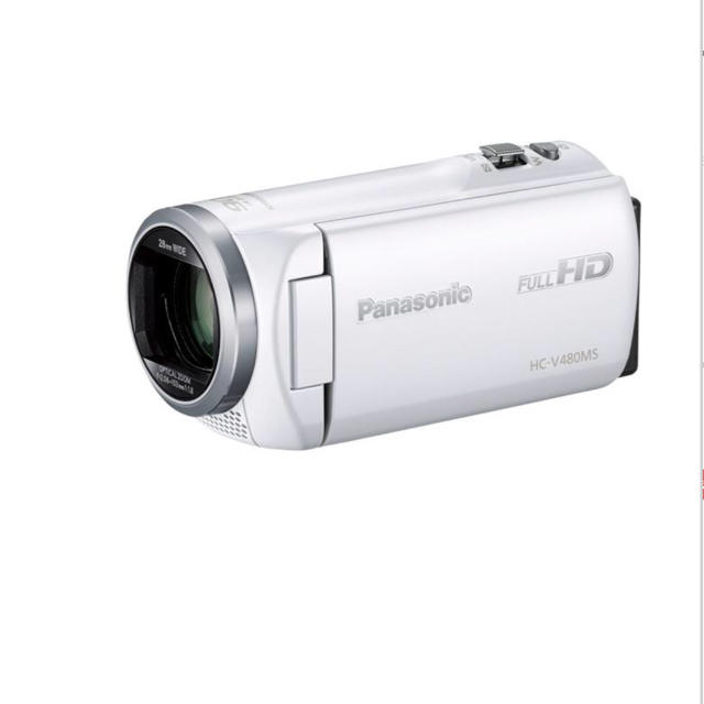 Panasonic(パナソニック)のPanasonic HC-V480MS-W(ホワイト) スマホ/家電/カメラのカメラ(ビデオカメラ)の商品写真