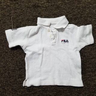 フィラ(FILA)の白半袖ポロシャツ８０cm　(シャツ/カットソー)